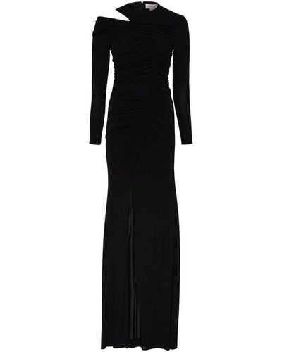 Alexander McQueen Long Dress With Slit - Black