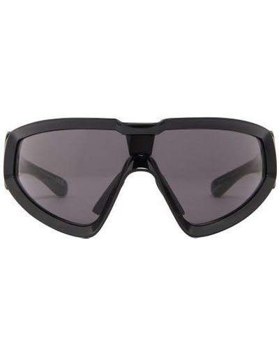 Rick Owens X Moncler - Shiny Wrapid Sunglasses - Grey