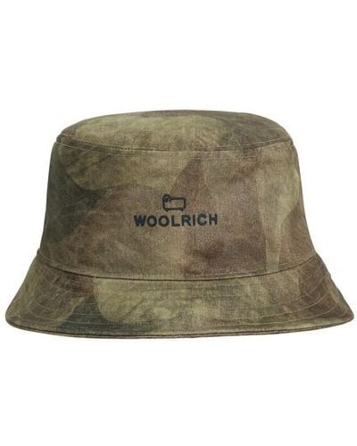 Woolrich Camou Bucket Hat - Green