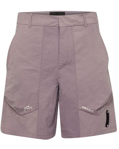 A_COLD_WALL* Irregular Dye Shorts - Purple
