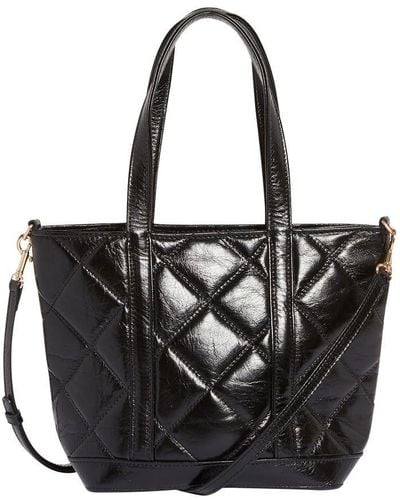 Vanessa Bruno S Quilted Leather Tote Bag - Black