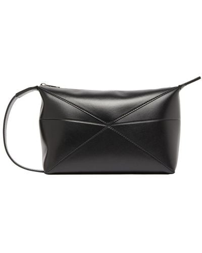 Loewe Puzzle Fold Wash Bag - Black