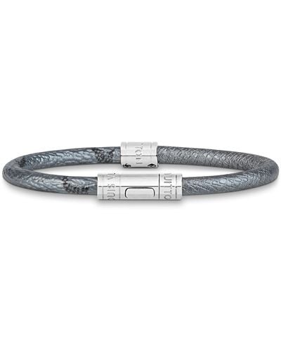 Louis Vuitton Neo Split Taïgarama Armband aus Leder - Schwarz