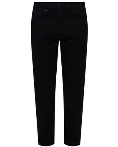 Alexander McQueen Jean à patchs - Noir