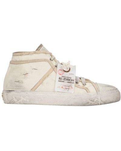 Dolce & Gabbana Fabric Vintage Mid-top Sneakers - Natural