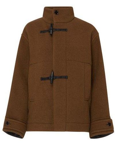 Lemaire Short Duffle Coat - Brown