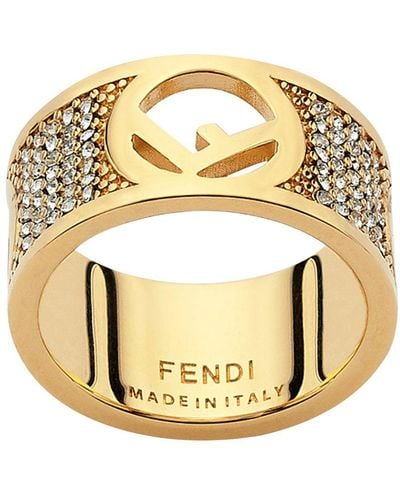 Fendi F Is Ring - Metallic