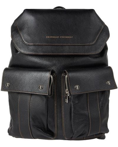 Brunello Cucinelli Leisure Backpack - Black