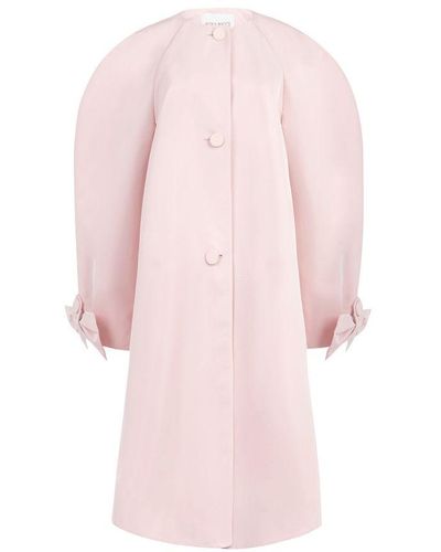 Nina Ricci Opera Coat With Cocoon Sleeves - Pink