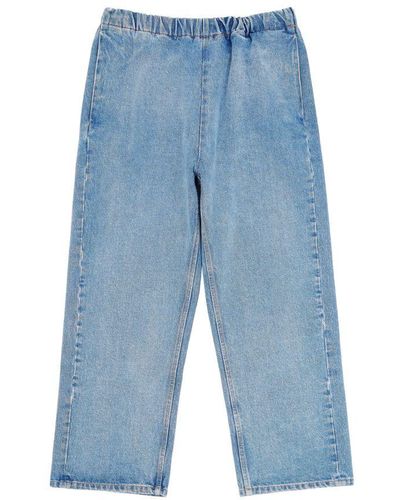 MM6 by Maison Martin Margiela Cropped Jeans - Blue