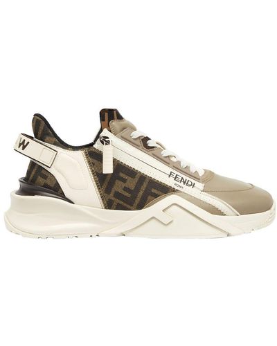 Fendi Flow Trainers - Natural