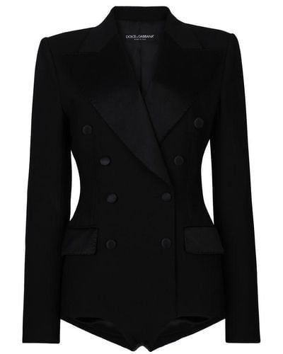 Dolce & Gabbana Tuxedo Jacket With Body - Black