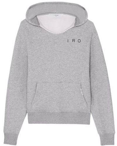 IRO Lorenzo Two-tone Sweatshirt - Grey