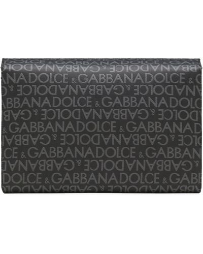 Dolce & Gabbana Schultertasche aus Jacquard - Schwarz