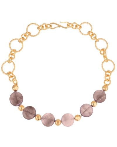 Sylvia Toledano Round&Chain Necklace - Natural
