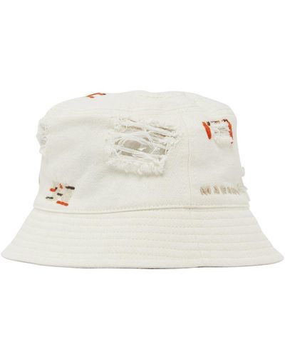 Isabel Marant Haley Bucket Hat - White