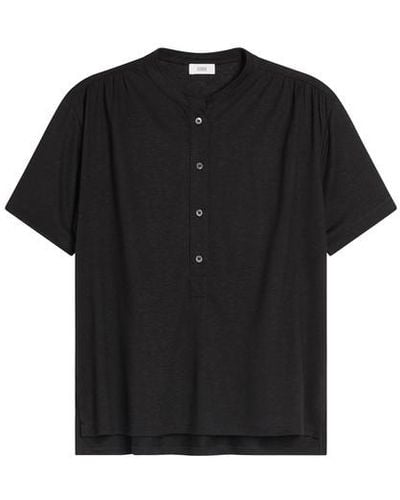 Closed Shirt With Buttons - Black