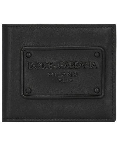 Dolce & Gabbana Calfskin Bifold Wallet - Black