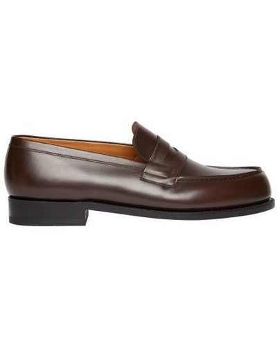 J.M. Weston Flat Loafers - Brown