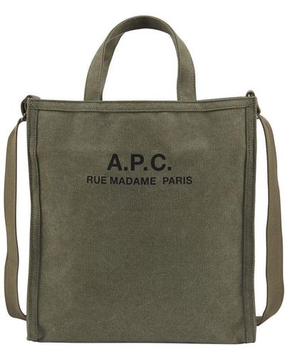 A.P.C. Recuperation Tote Bag - Green