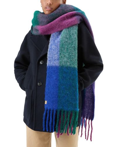 Woolrich Écharpe multicolore en mélange de laine mohair et d'alpaga - Violet