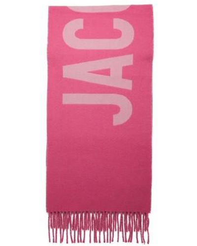 Jacquemus Logo Jacquard Wool Scarf - Pink