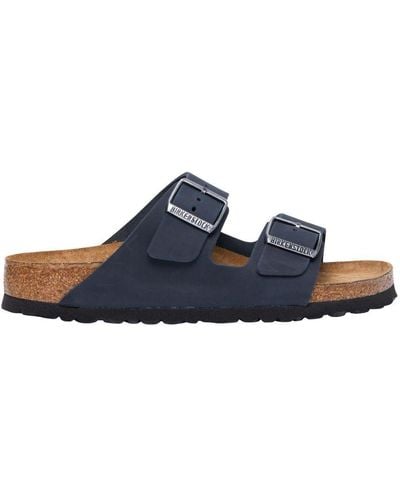Birkenstock Arizona Sfb Leather Sandals - Blue
