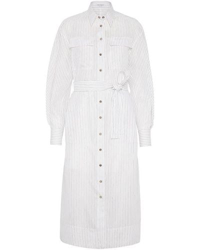 Brunello Cucinelli Shirt Dress - White