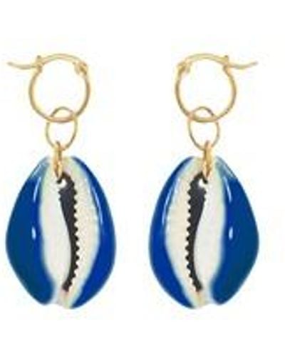 Aurelie Bidermann Merco Drop Earring - Blue