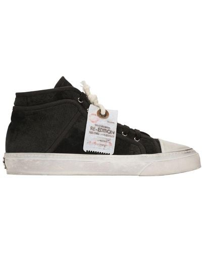 Dolce & Gabbana Fabric Vintage Mid-top Trainers - Black