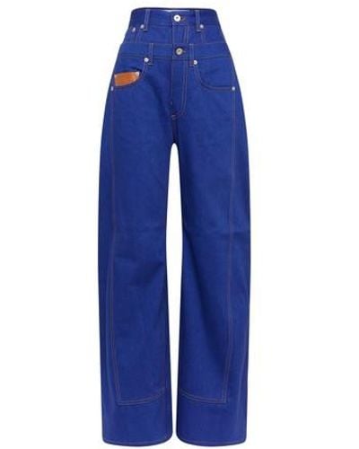 Loewe Trompe L'ail Jeans - Blue