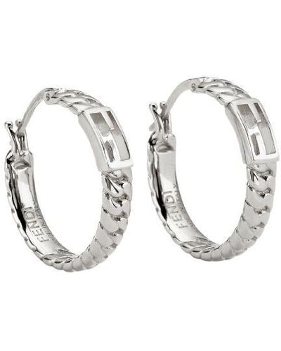 Fendi Baguette Earrings - Metallic