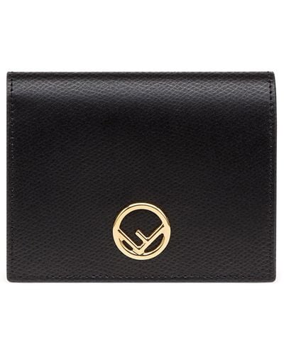 Fendi Portefeuille À Deux Volets - Noir