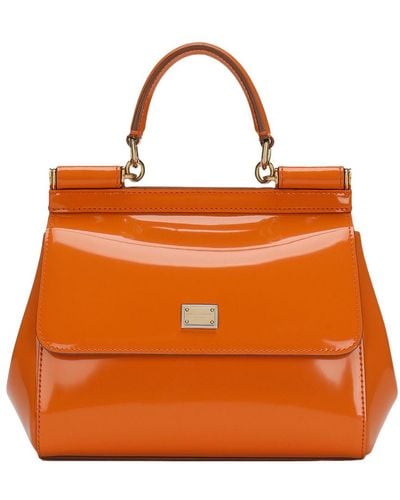 Dolce & Gabbana Small Sicily Handbag - Orange