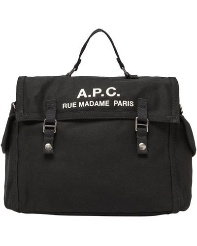 A.P.C. Recuperation Shoulder Bag - Black
