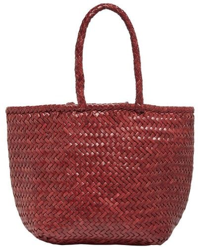 Dragon Diffusion Grace Small Basket Bag - Red