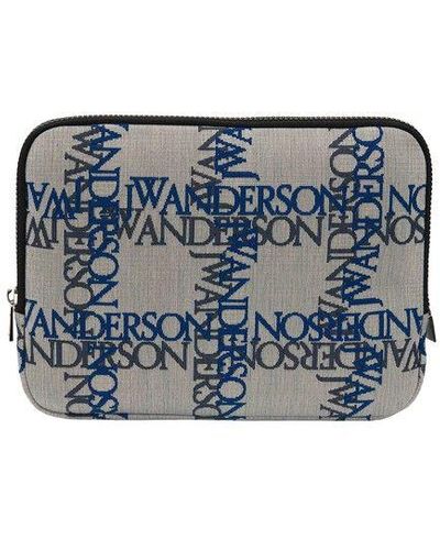 JW Anderson Large Ipad Pouch - Blue