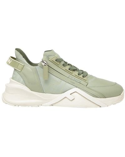 Fendi Flow Leather Sneaker - Green