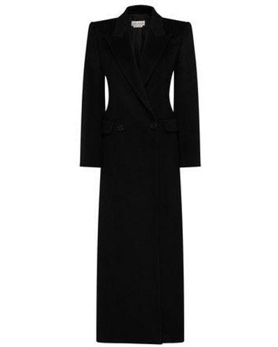 Alexander McQueen Cashmere Coat - Black