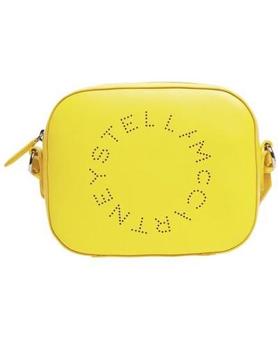 Stella McCartney Mini sac à logo Stella - Jaune
