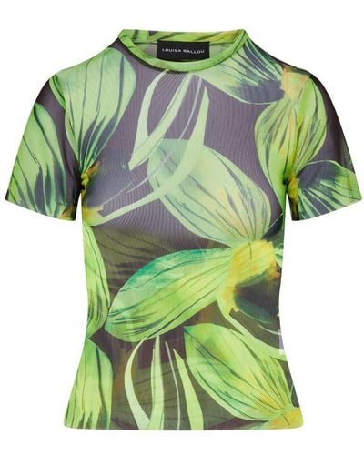 Louisa Ballou Beach Printed T-Shirt - Green