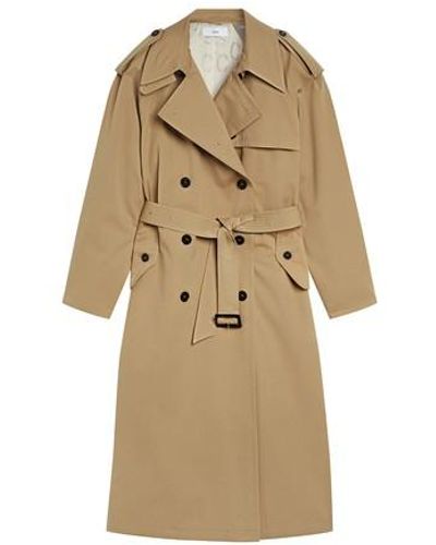 Closed Trench Coat - Natural