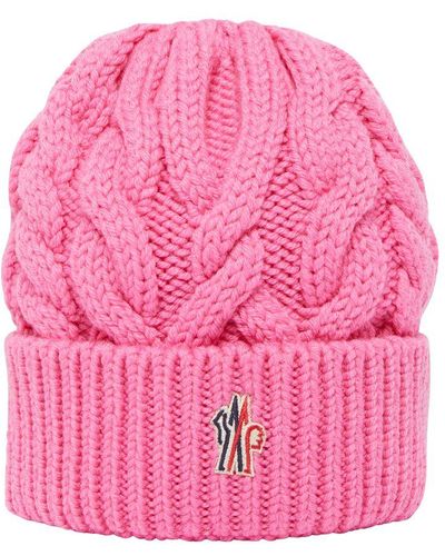 3 MONCLER GRENOBLE Beanie - Pink