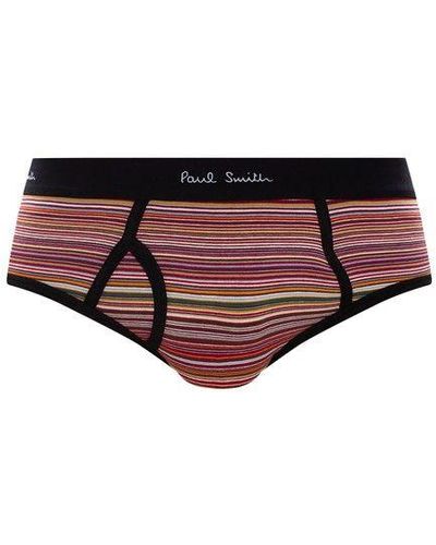 Paul Smith Patterned Briefs - Red