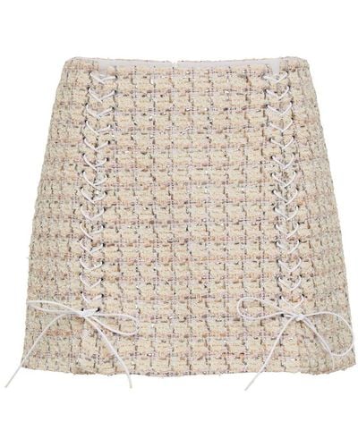 Faith Connexion Kriba Mini Skirt - Natural