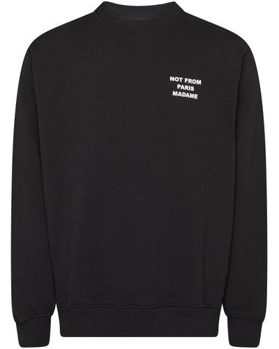 Drole de Monsieur The Slogan Sweatshirt - Black