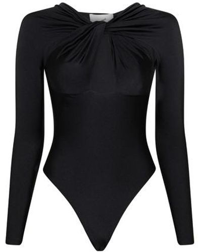 Coperni Twisted Cut-out Bodysuit - Black