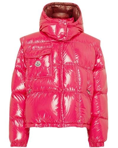 Moncler Karakorum Ripstop Puffer Jacket - Pink