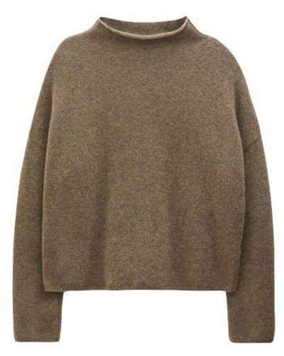 Filippa K Mika Yak Funnelneck Sweater in Blue | Lyst UK