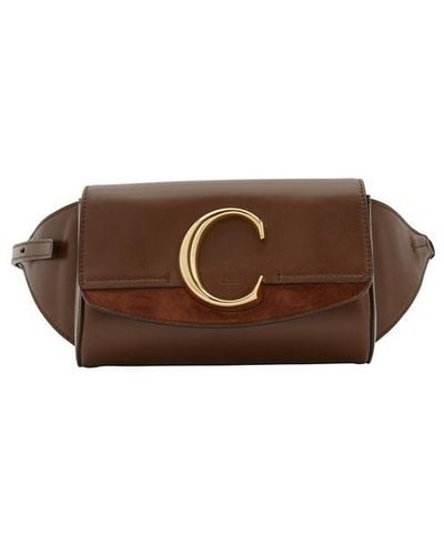 Chloé C Belt Bag - Brown